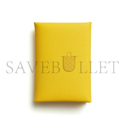 HERMES CALVI DUO COMPACT CARD HOLDER H083035CK9O (10.5*7*1.3cm)